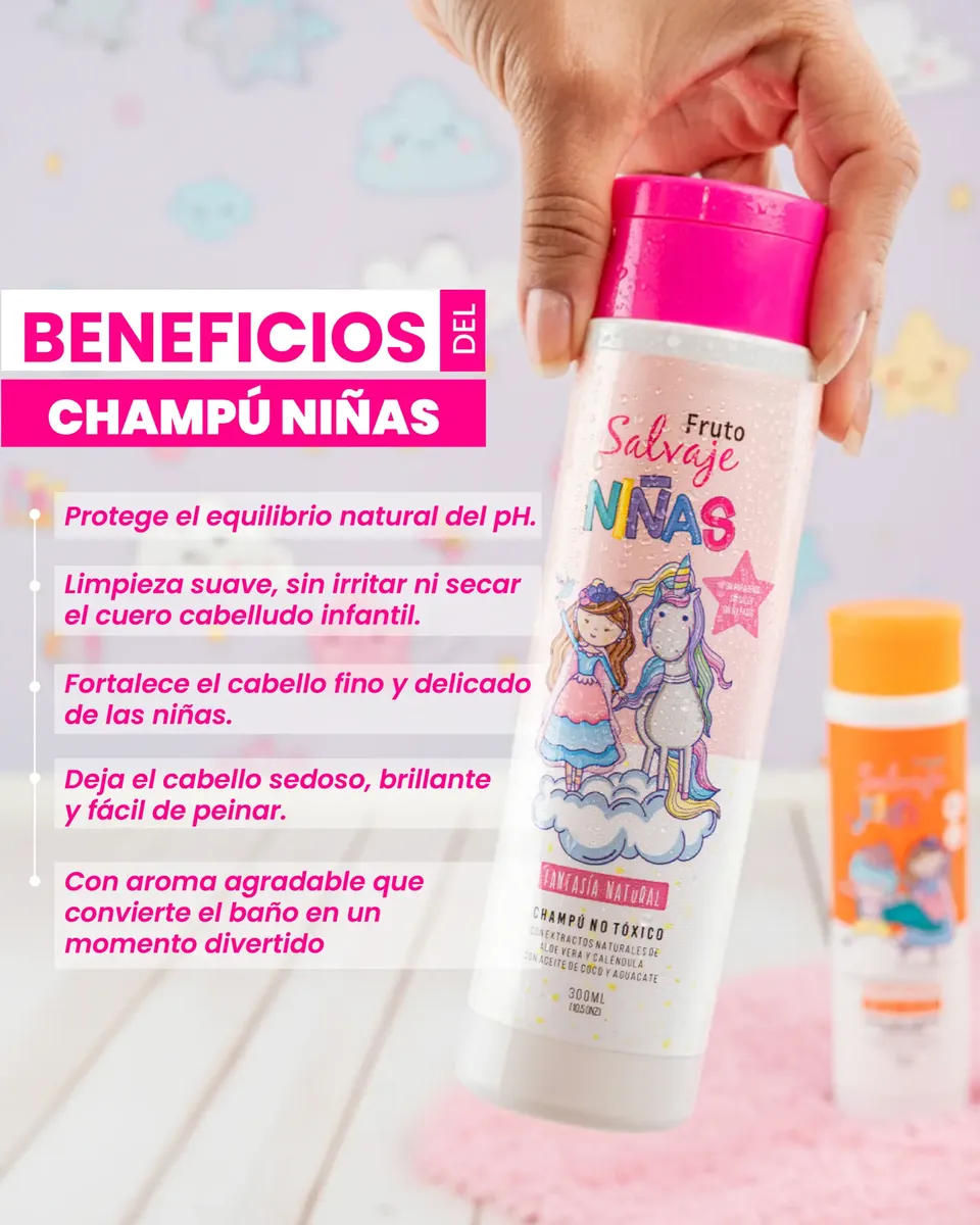 Shampoo fantasía natural niñas Fruto Salvaje - Image 2
