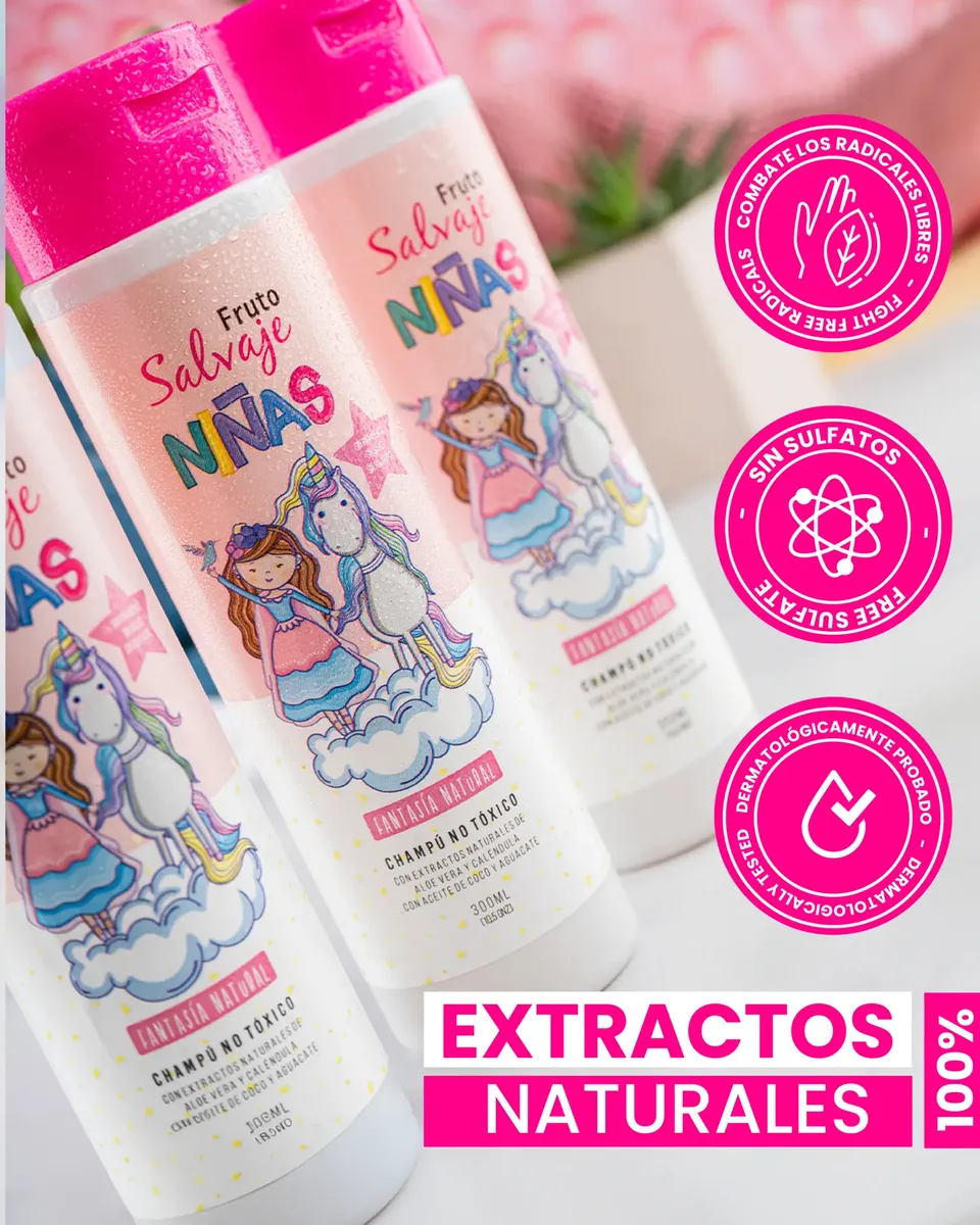 Shampoo fantasía natural niñas Fruto Salvaje - Image 5