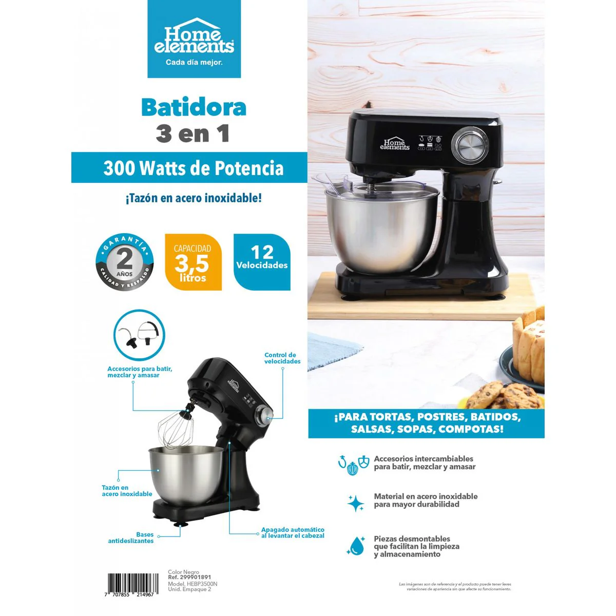 Batidora 3 en 1 Home Elements - Image 5