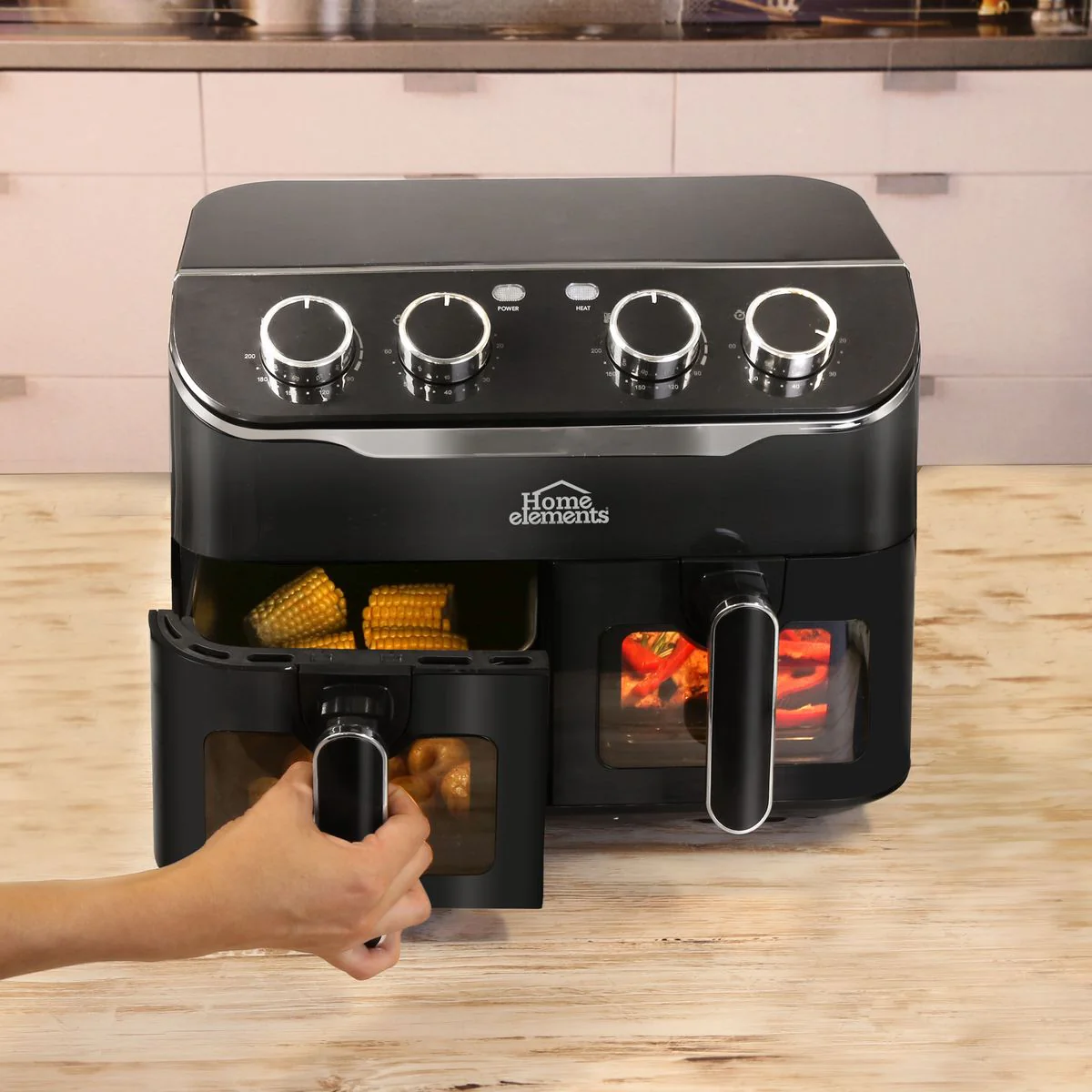 FREIDORA DE AIRE DUO FLAYER DE 8L HOME ELEMENTS - Image 3