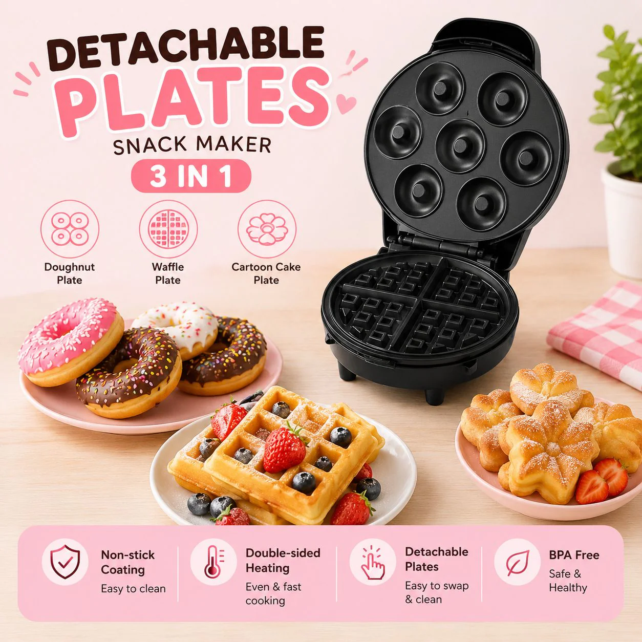 WAFLERA MULTI FIGURAS 3 In 1