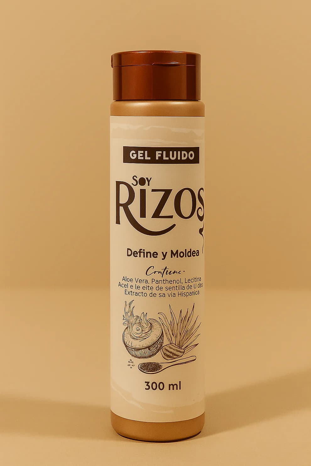 Gel Fluido – Rizos definidos, largos y radiantes 300 ML soy rizos - Image 3