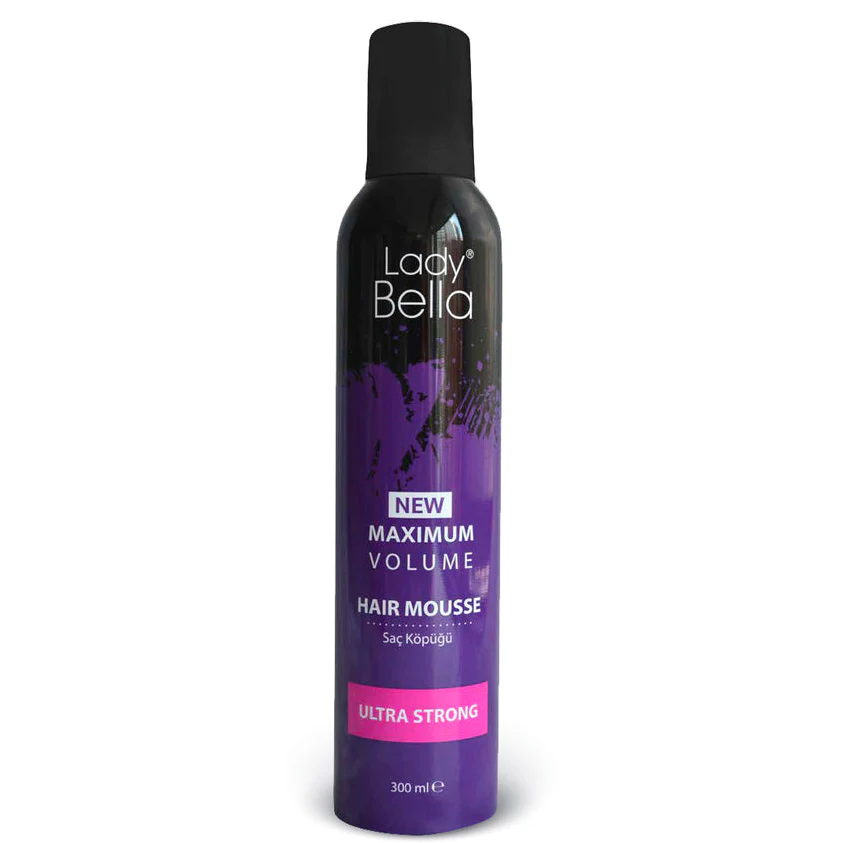 Espuma Para El Cabello HAIR MOUSSE LADY BELLA MAXIMUM VOLUME 300 ML