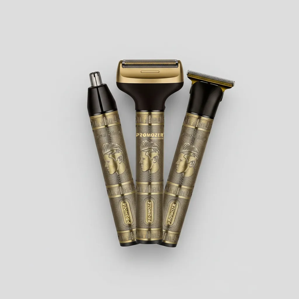 Kit de Afeitadora 3 En 1 Promozer MZ2035 - Image 2