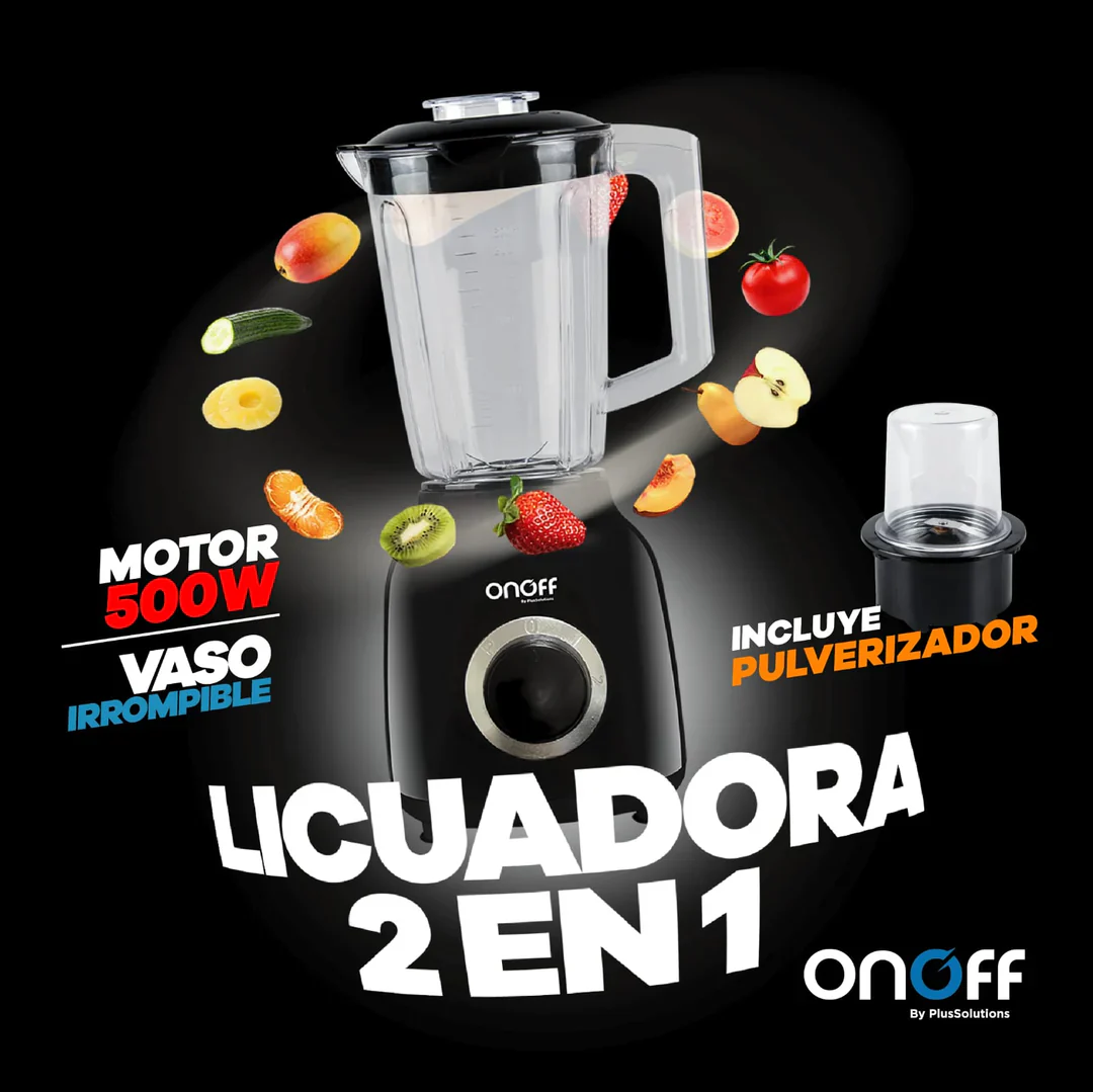 Licuadora 2 en 1  On Off