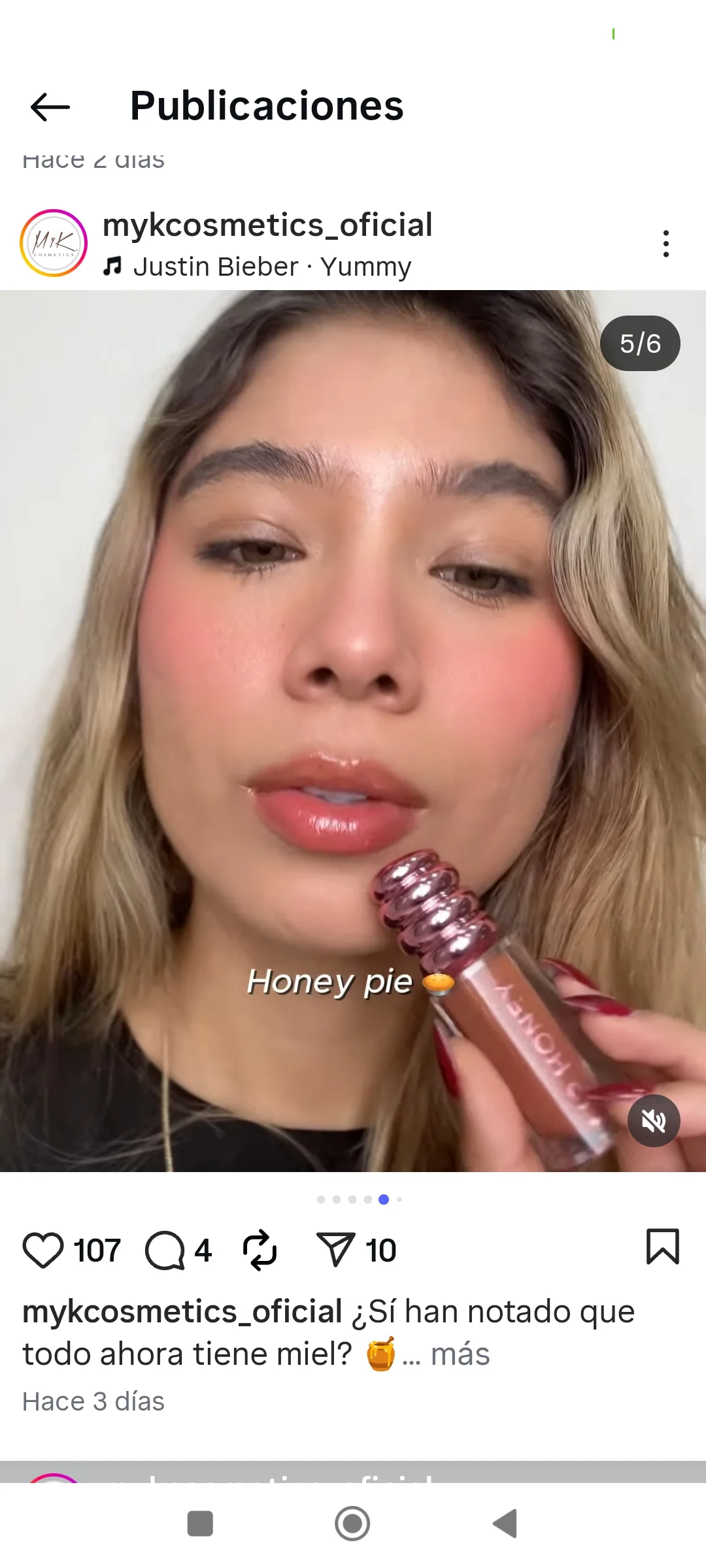Lip Gloss Honey myk - Image 2