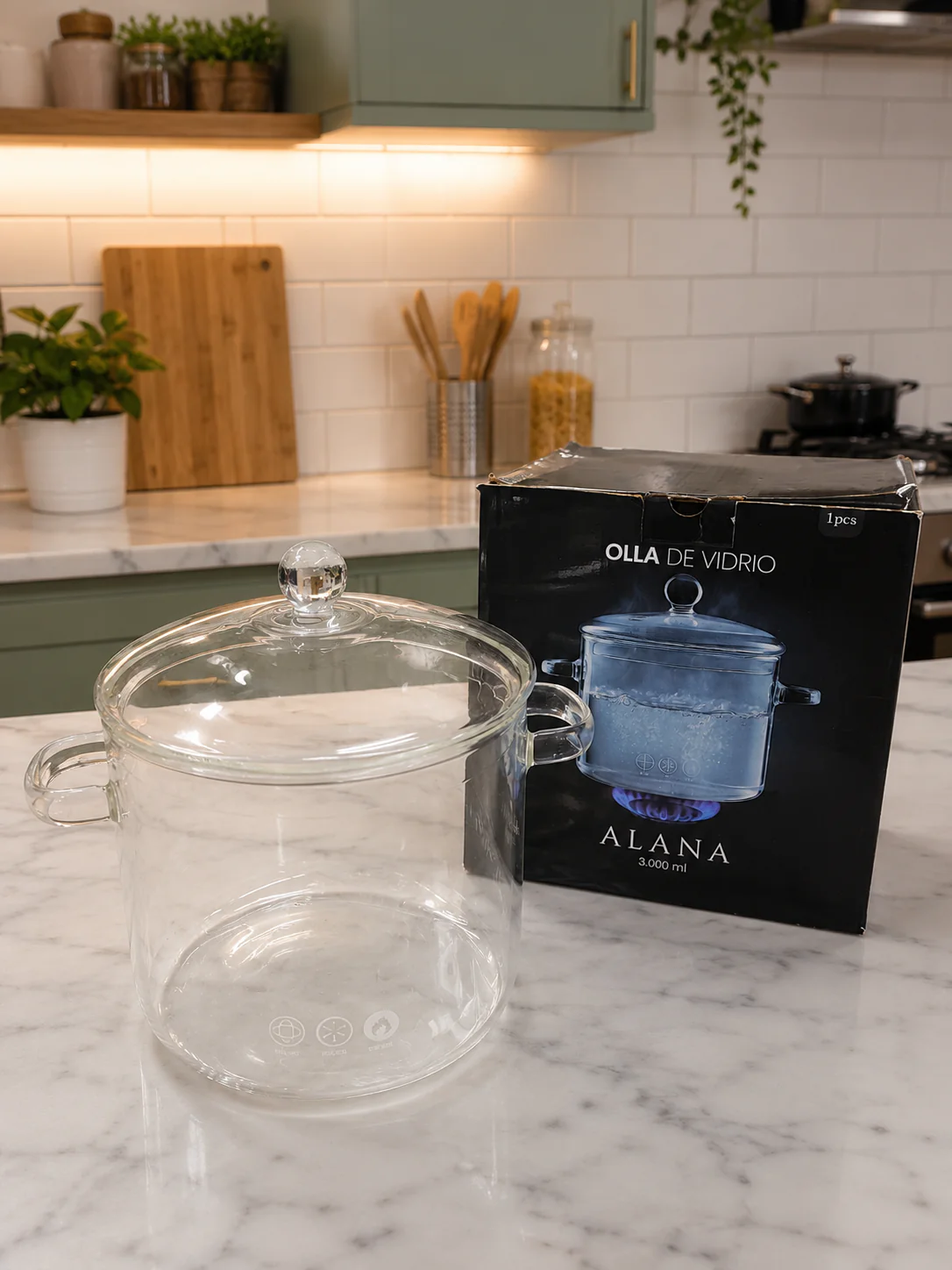 Olla de vidrio ALANA 3000 ml