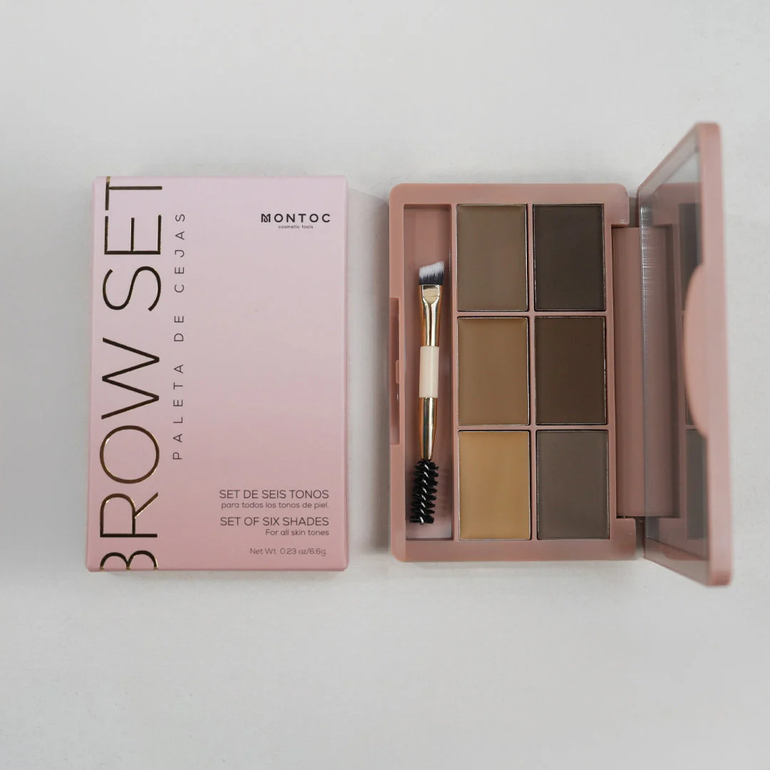 PALETA DE CEJAS  SET ×6 TONOS MONTOC