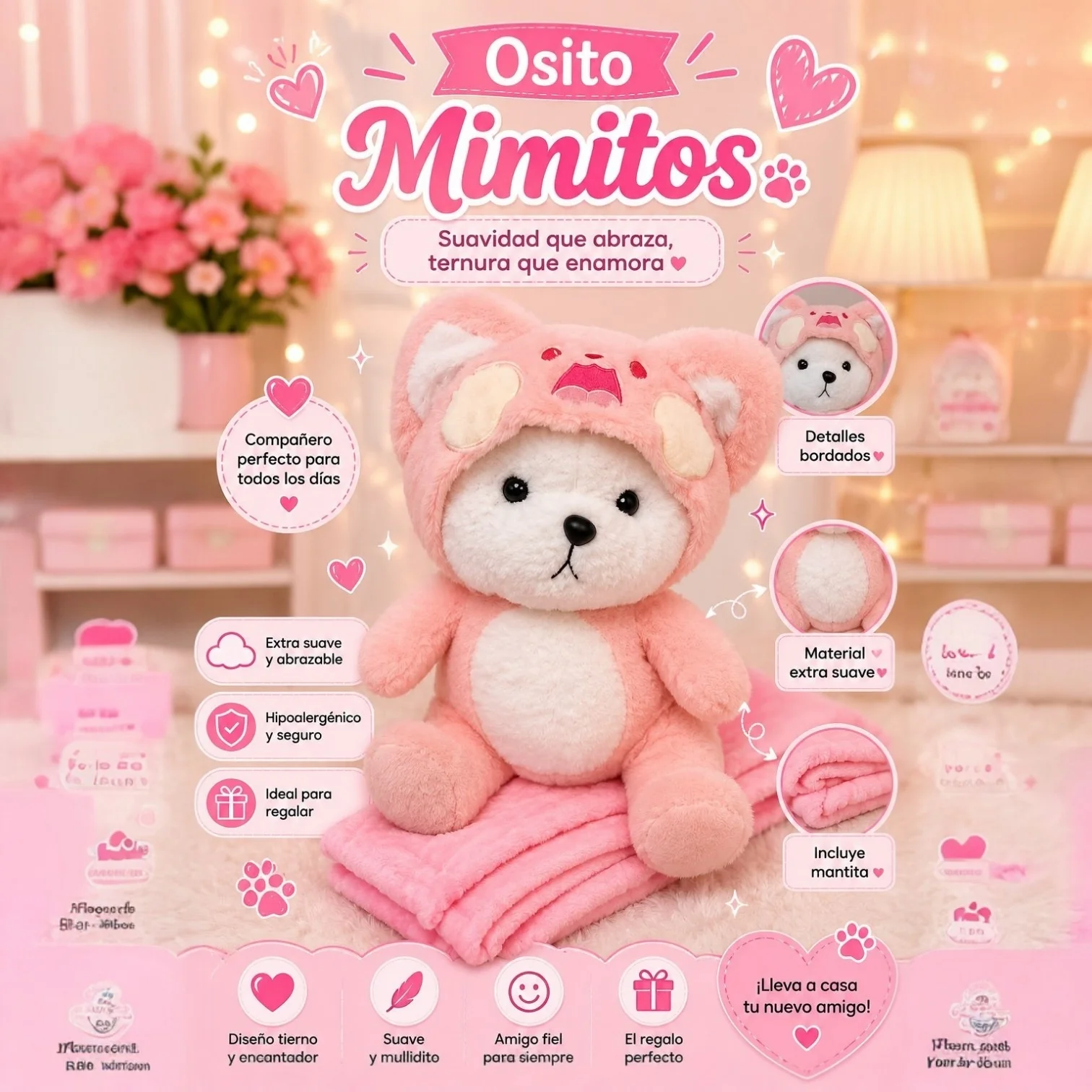 PELUCHE CON COBIJA MIMITOS🐻 - Image 2