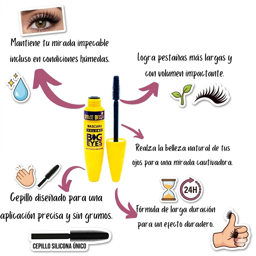 Pestañina Profesional Dolce Bella waterproof - Image 3