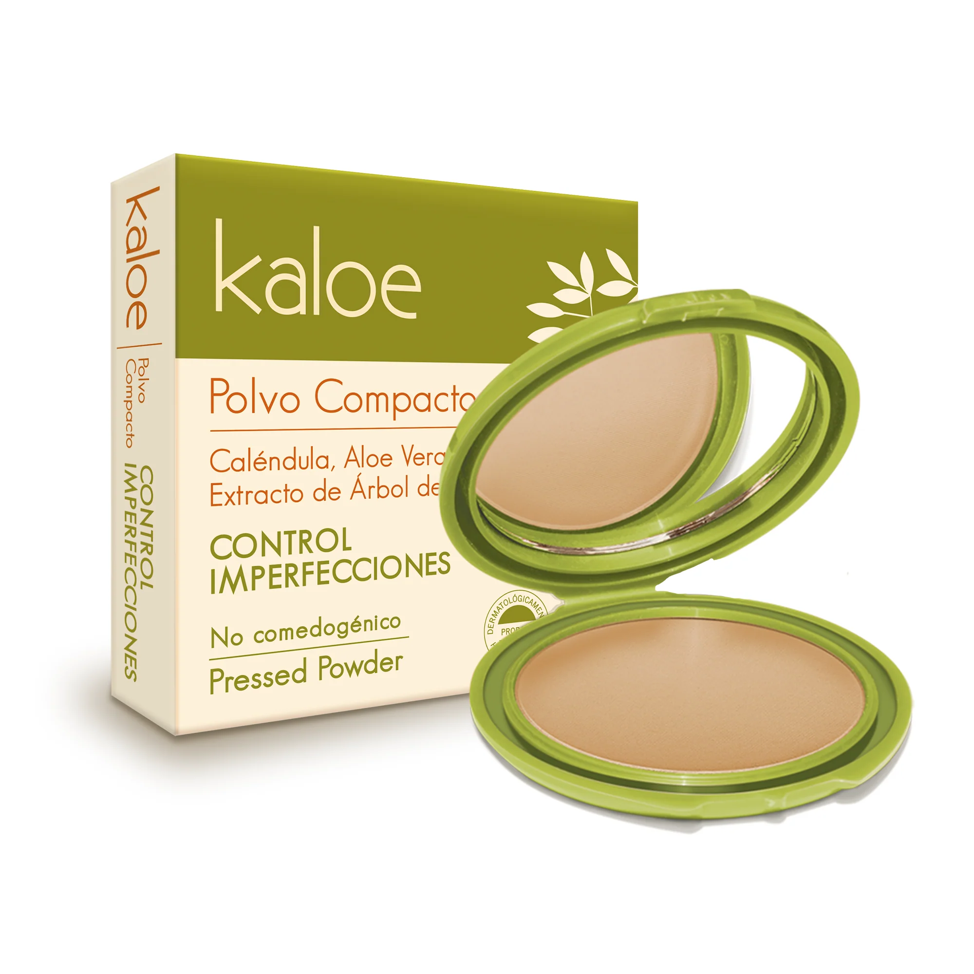 POLVO COMPACTO CONTROL IMPERFECION KALOE  ESTRACTO DE ARBOL DE TĖ  ANA MARÍA - Image 3