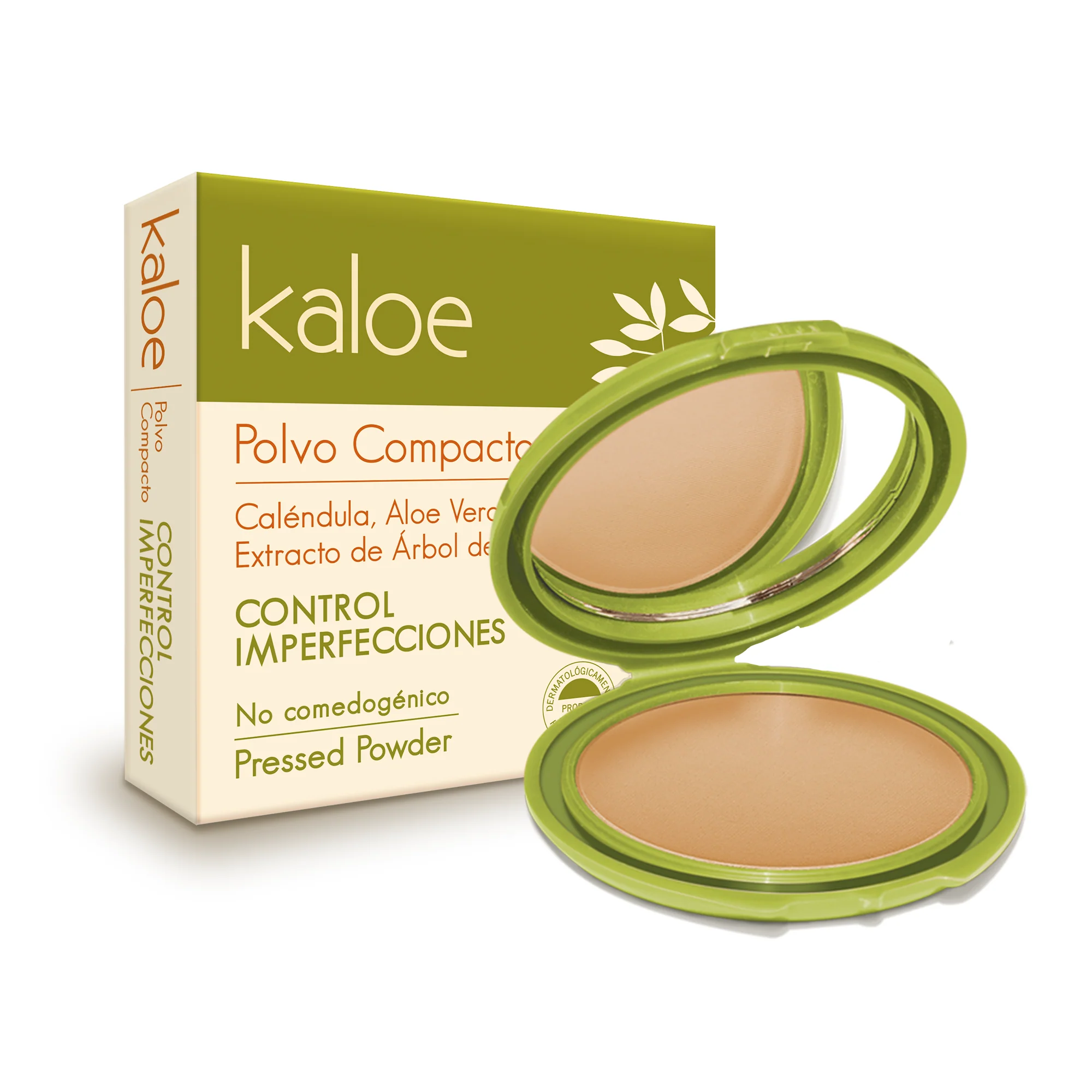 POLVO COMPACTO CONTROL IMPERFECION KALOE  ESTRACTO DE ARBOL DE TĖ  ANA MARÍA - Image 4