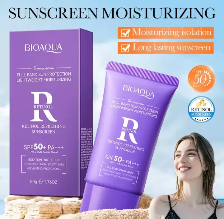 Protector Solar Con Retinol Spf50 50g Bioaqua - Image 2