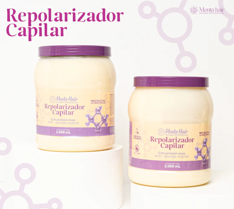 Repolarizador Capilar X2.000ml Menta Hair - Image 3