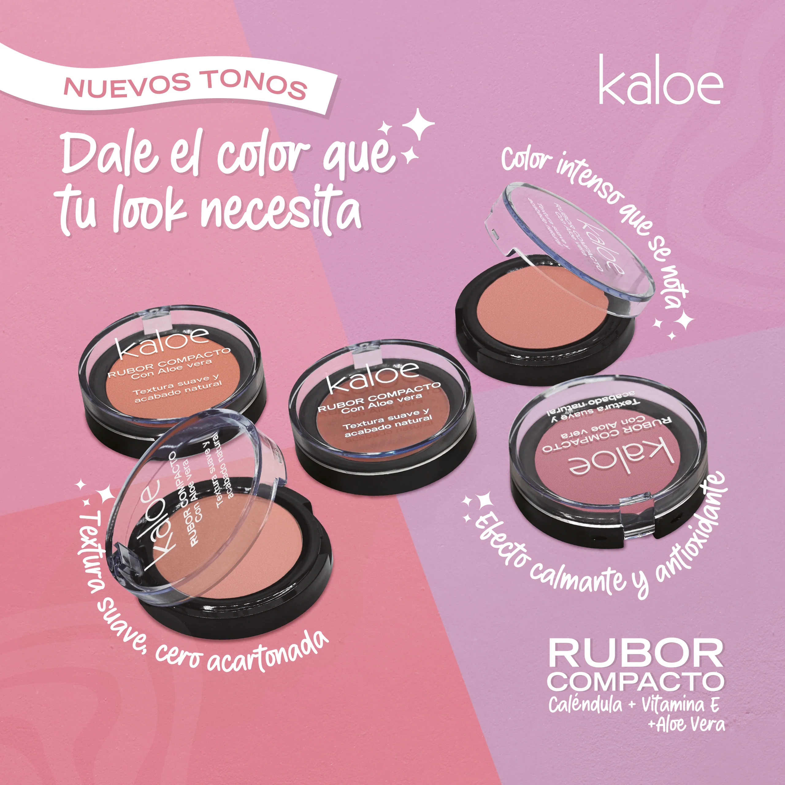 RUBOR COMPACTO CON ALOE VERA KALOE - Image 2