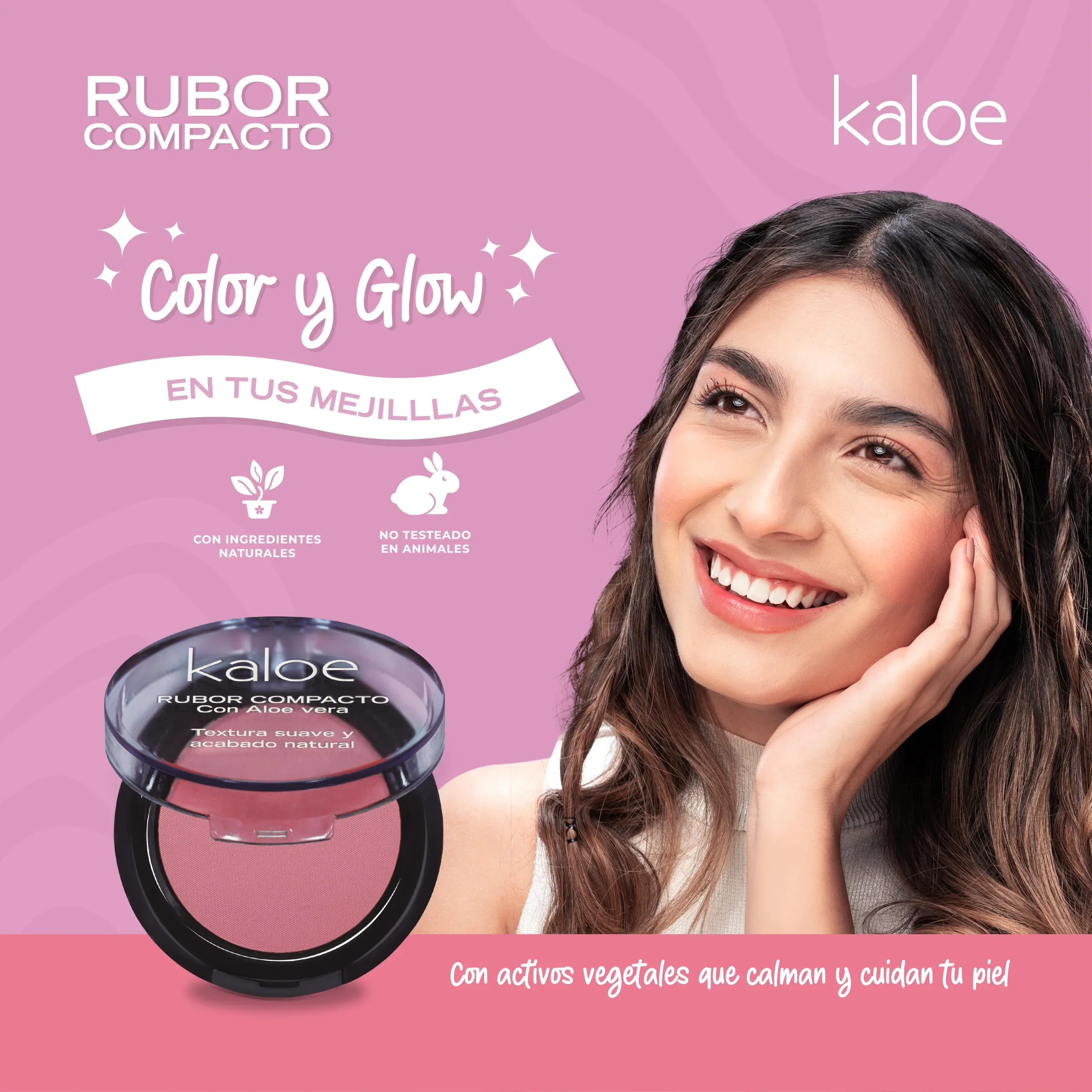 RUBOR COMPACTO CON ALOE VERA KALOE - Image 3
