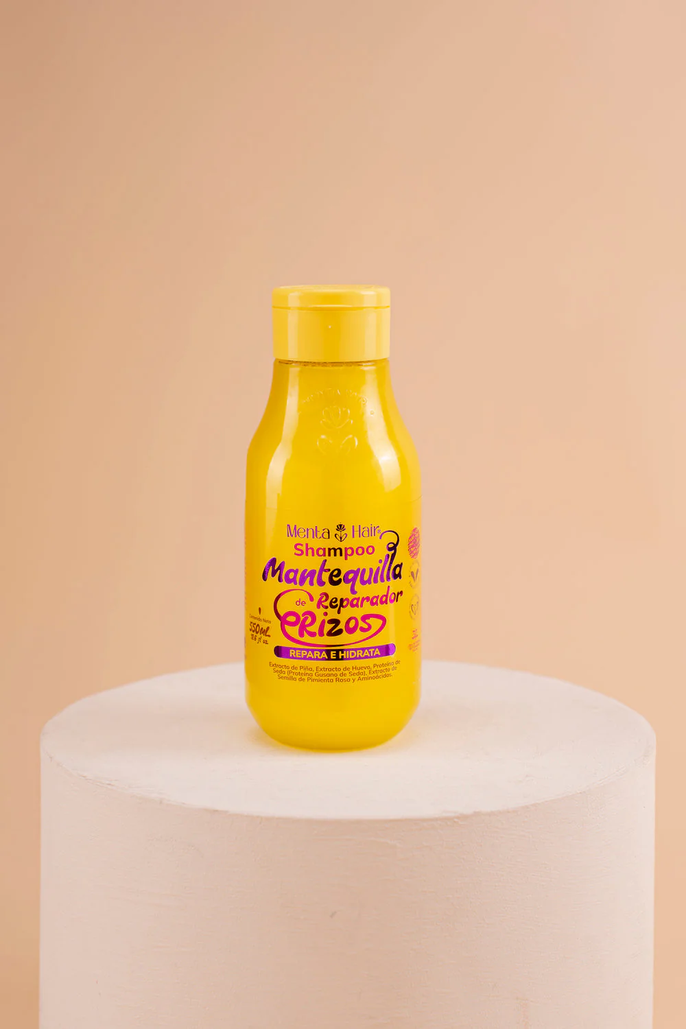 Shampoo Mantequilla Reparador de Rizos X550ml Menta Hair - Image 4