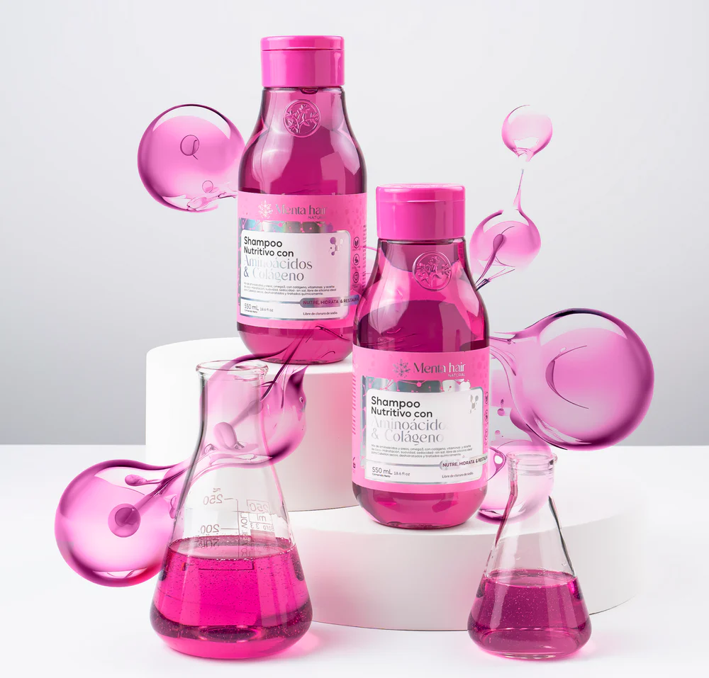 Shampoo Nutritivo Con Aminoácidos y Colágeno X550ml Menta Hair