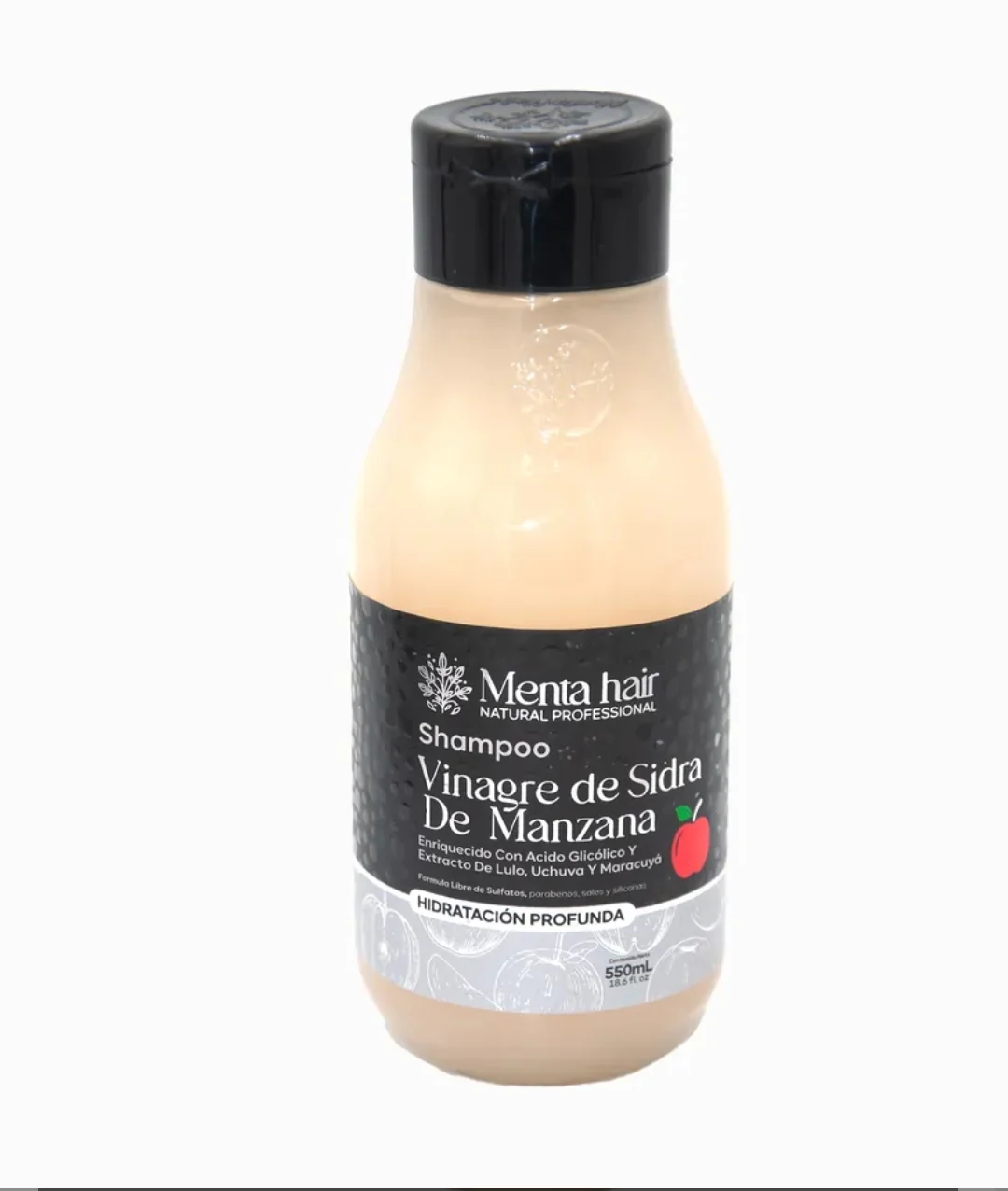 Shampoo Vinagre de Sidra De Manzana X550ml Menta Hair - Image 2