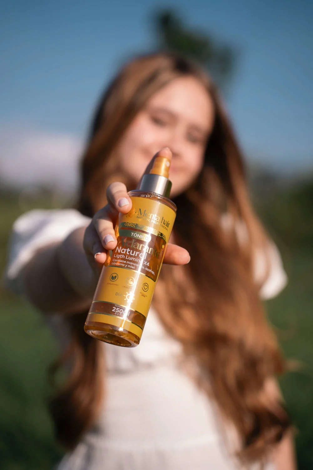 Tónico Aclarante Natural Light Lumina X250ml Menta Hair - Image 2