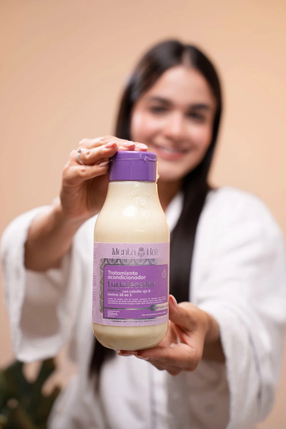 Tratamiento Acondicionador Fortalecedor Con Cebolla y Ajo X550ml Menta Hair - Image 2
