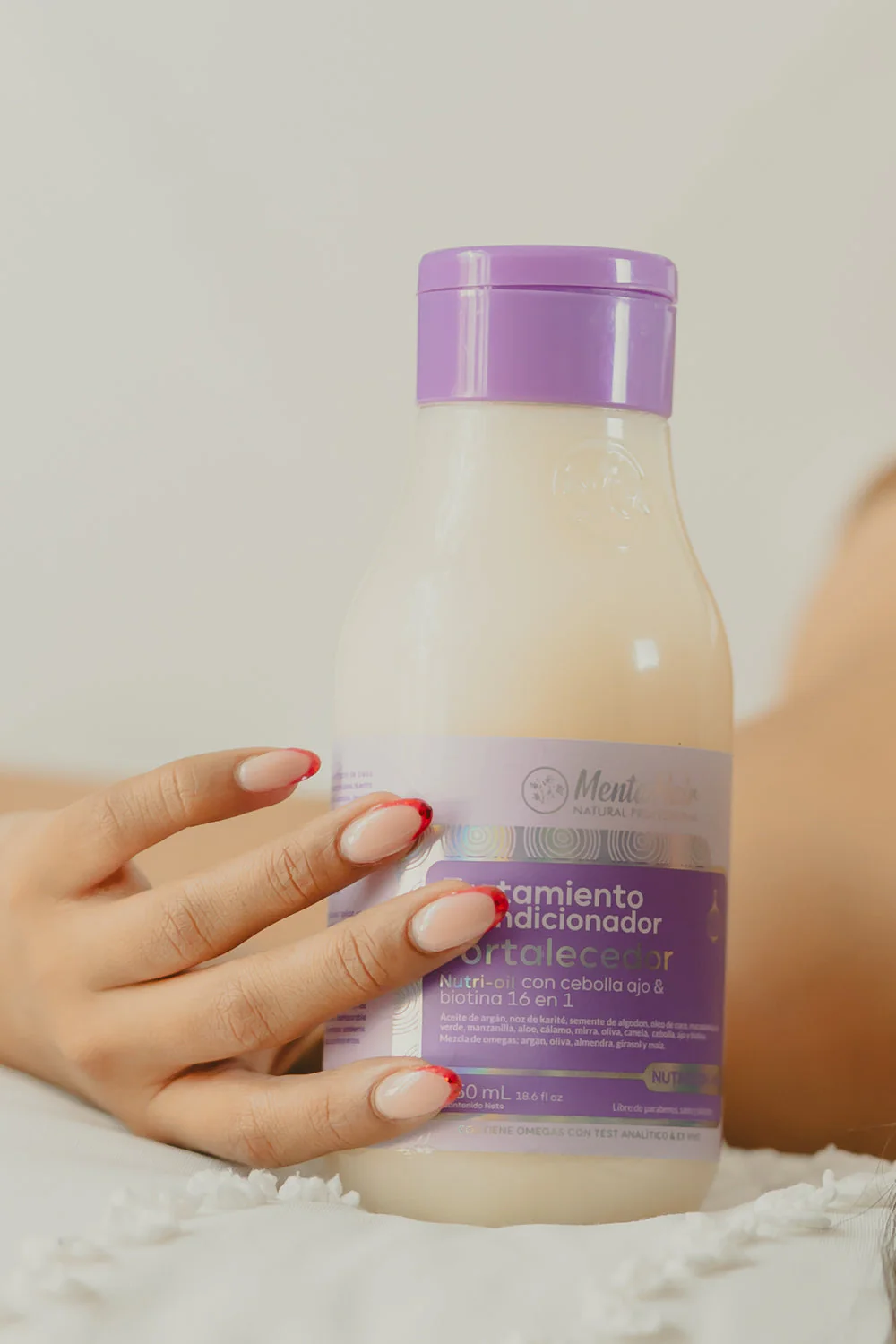 Tratamiento Acondicionador Fortalecedor Con Cebolla y Ajo X550ml Menta Hair - Image 5