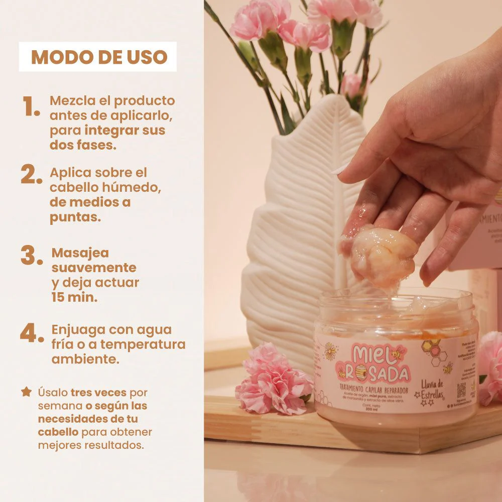 TRATAMIENTO CAPILAR REPARADOR MIEL ROSADA - Image 3