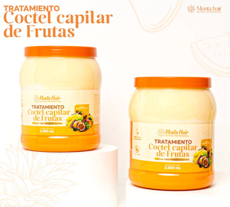 Tratamiento Coctel Capilar de frutas X2.000ml Menta Hair - Image 3